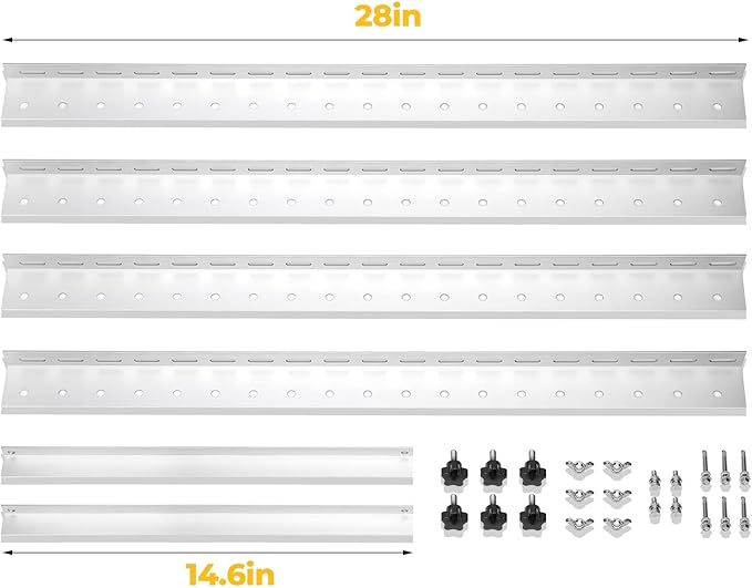 BougeRV 28in Adjustable Solar Panel Tilt Mount Brackets with Foldable Tilt Legs, Solar Panels Mounting Support up to 100 150 200 Watt Solar Panel for Roof, RV, Boat, and Off-Grid
