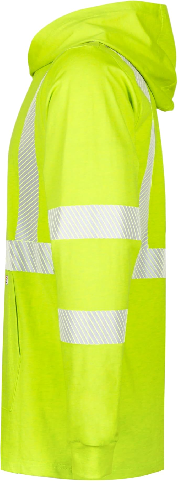 TICOMELA FR Shirts Pullover High Visibility 6oz Lightweight Hi vis Flame Resistant Reflective Hooded Work Shirt