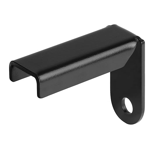 20 Pack Black Fence Mounting Bracket Fits 1" x 1" x 16 Ga. Square Tube Rails, Fence Panel Internal Connector, Carbon Steel