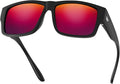 TOROE Z87+ Polarized Safety Sunglasses Matte Black TR90 Frame, ANSI Rated Lens