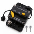 Overload Protection 80A Circuit Breaker Manual Reset 12V-72V for Car Automotive RV Solar DC System, T3 Resettable Breaker for Boat Trolling Motors, IP67 Waterproof, 80 Amp