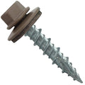Metal Roofing Screws: (250) 10 x 1 Buckskin Hex Head Sheet Metal Roof Screw. Self Starting Metal to Wood siding Screws. EPDM Washer. Colored Head