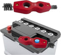 4 in 1 Car Battery Terminal Cleaner, Car Battery Post Cleaner, Anti-Rust Car Battery Terminals Machine Parts Cleaning Brush, Universal Car Cleaning Tool Accessories (Red, 1PC)