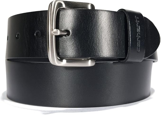 Carhartt Men's Bridle Leather Classic Buckle and Scratchless Belts