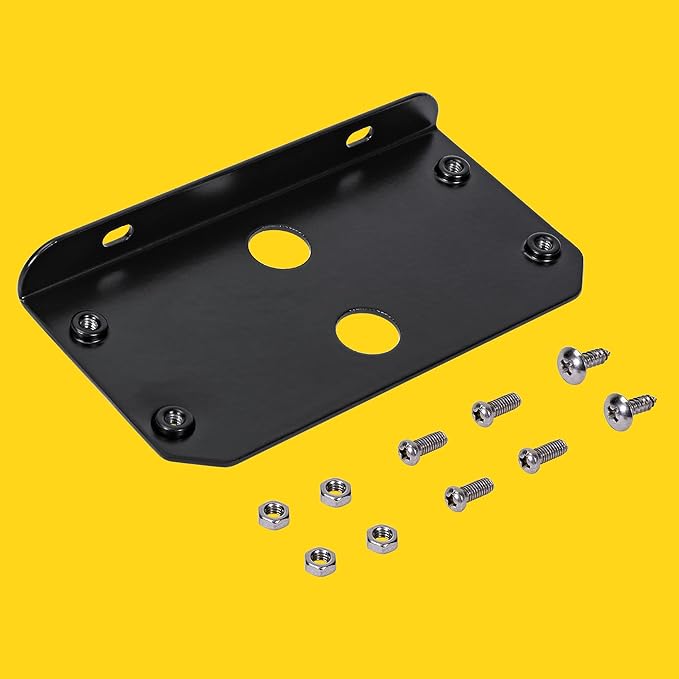 LAMPHUS Dual Stacked L-Shaped Mounting Bracket PlanarFlash Lighthead [Rust Resistant] [Powder Coated] [Compact] - Fits up to 2 PlanarFlashes - Perfect for Pickup Trucks, ATVs, and Cars
