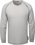 SKSAFETY FR Shirts for Men Long Sleeve, Welding Shirt 6oz Lightweight High Vis Fire Resistant Flame Retardant Shirt CAT2