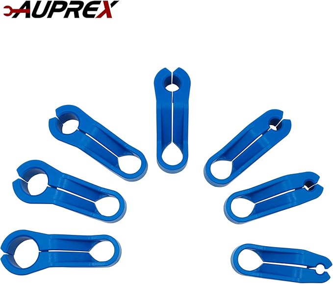 7PCS AC Fuel Line Disconnect Tool Set for Most Ford/GM/Chrysler/Mazda,Includes 1/4 5/16 3/8 1/2 5/8 3/4 7/8 Inch Transmission Oil Cooler Line Quick Disconnect Kit Fuel Line Removal Tool