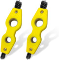 Battery Terminal Cleaning Brush, 4 in 1 Anti-Corrosion Car Battery Cleaner, Vehicle Battery Terminals Machine Parts Cleaning Tool for Auto Marine, Universal Car Accessories (Yellow-2PCS)