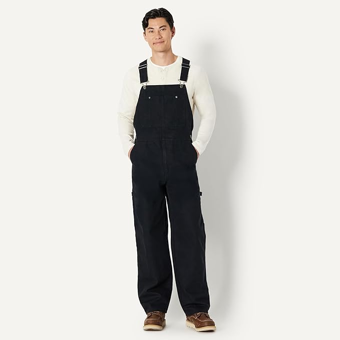 Amazon Basics Men's Relaxed Fit Workwear Bib Overall