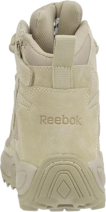 Reebok Men's Rb8694 Rapid Response Rb Composite Toe 6" Tactical Stealth Boot Sidezipper Desert Tan Military & Tactical Boots