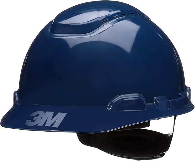 3M Hard Hat SecureFit H-700 Series Cap Style Safety Helmet with Uvicator Sensor, 4-Point Pressure Diffusion Ratchet Suspension