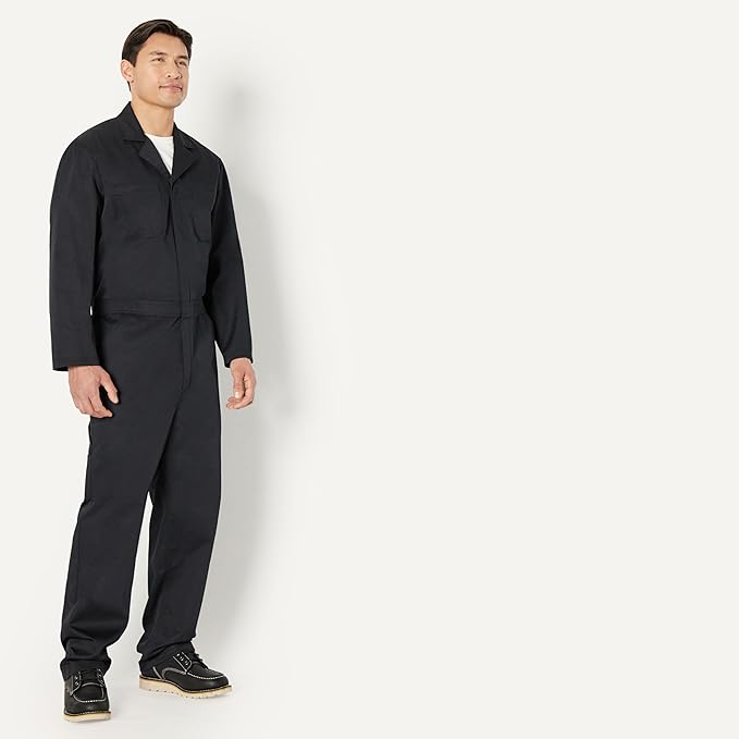 Amazon Basics Men's Men's Long Sleeve Workwear Coveralls