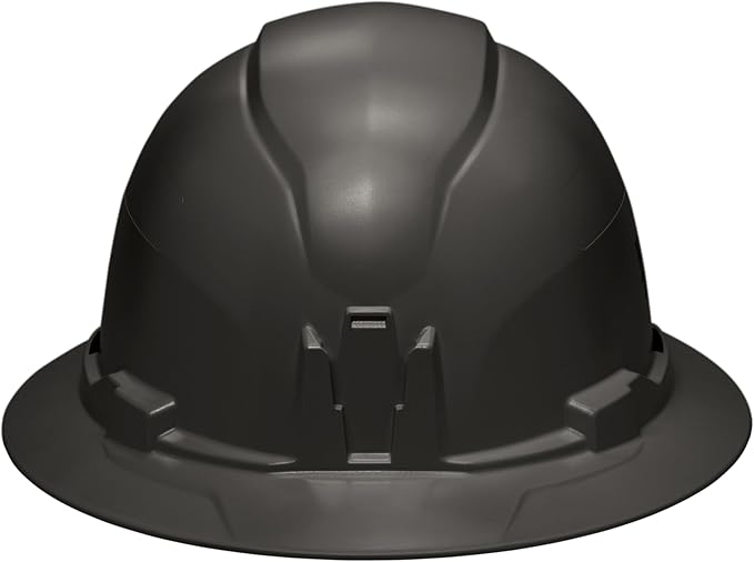 Klein Tools Hard Hat, Non-Vented Full Brim Style, Padded, Self-Wicking Odor-Resistant Sweatband, Tested up to 20kV