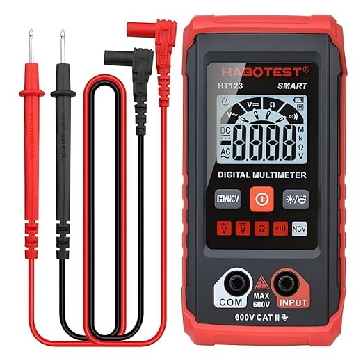 HT123 Fully Intelligent Digital Display multimeter with LED Backlight, Non-Contact Voltage Detection, Automatic Gear Shifting