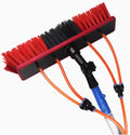 High Altitude Glass Window Cleaning Brush，Water Fed Pole Kit, 3-in-1 Aluminum Outdoor Window Cleaner,Cleaning Tool for Solar Panel，for Solar Panel, High-Altitude Clean(55cm/21.6in,9m/29.5ft)