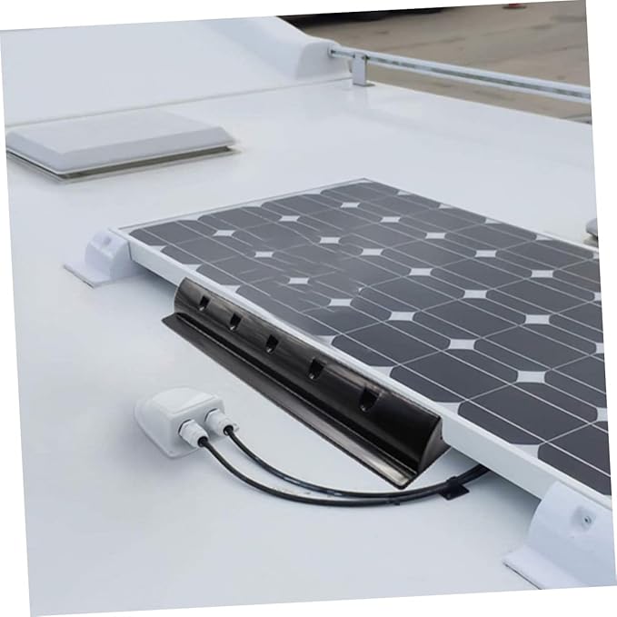 BESPORTBLE 2pcs Solar Panel Rack Brackets Abs Mounted Support for Roof Rv Boat Easy Installation High Insulation Performance