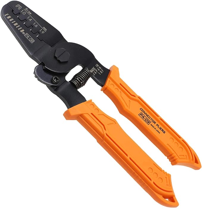 ENGINEER PA-09 Precision Micro Connector Crimping Pliers 175mm. Made in Japan. Crimp AWG #32 to #20 Wires across 100 Different Terminals & D-Sub Connectors Contacts