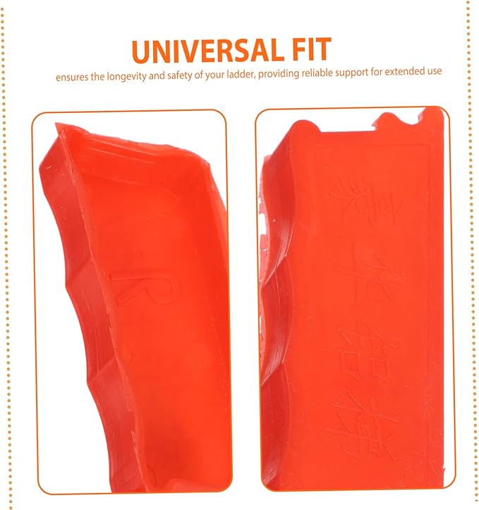 VILLCASE Nonslip Ladder Feet Pads Plastic Caps for Extension Ladders Enhanced Stability and Protection Easy to Install Fit for Home and Construction Use