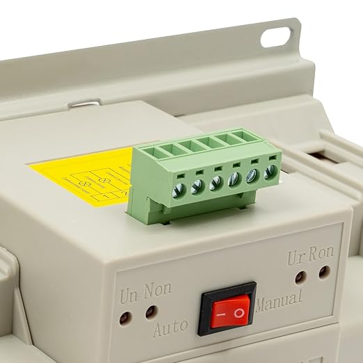 Dual Power Switch 63A 110V AC Dual Power Automatic Transfer 2S Quickly Switch Transfer Automatic/Manual Conversion Options (3P 63A)
