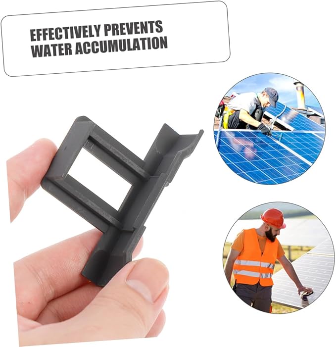 12pcs Photovoltaic Panel Cleaning Clips Water Drainage Clamps for Efficient Outdoor Maintenance Quick Dirt Removal and Installation for Solar Panel Modules