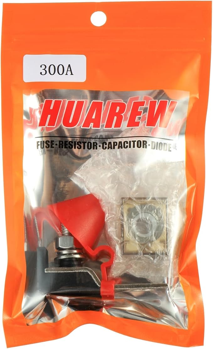300 AMP MRBF Terminal Block Fuse Holder Single Stud 5/16" (M8) Compact Rated Battery Fuse 300A
