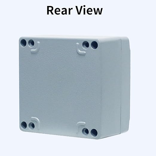 Aluminum Project Box Outdoor Waterproof Junction Box Outdoor Electrical Junction Box Small Electrical Box Outdoor Universal Enclosure Gray 3.9"x3.9"x2.3"