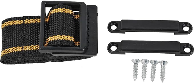 Attwood 9082-1 Small Battery Box with Mounting Kit and Strap, Fits U1 Batteries, Black