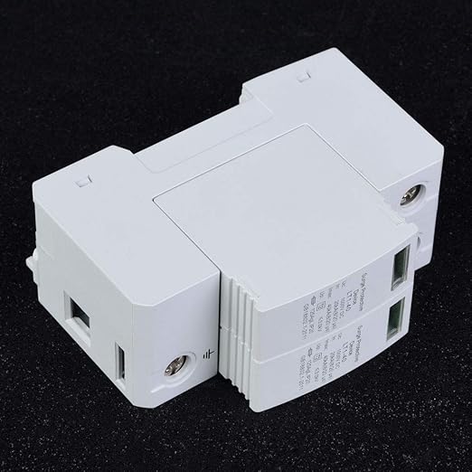KIMISS Parafoudre SPD Type 2, 2P Protective Device DC Photovoltaic Protector Low Voltage Arrester Solar Combiner Box (2P40KA)