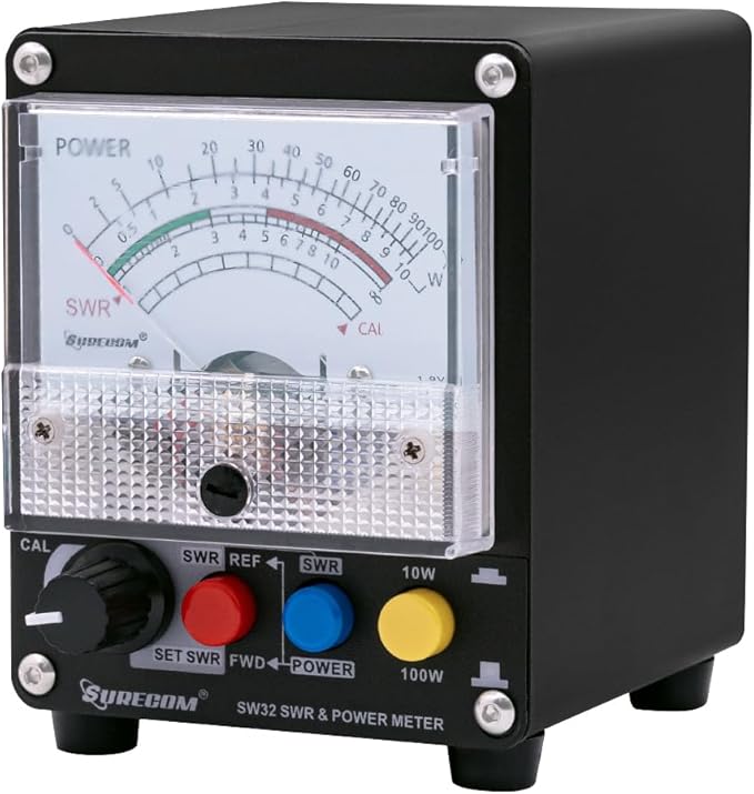 Mcbazel Surecom SW-32UV 125-525MHz 100Watt SWR & Power Meter Black