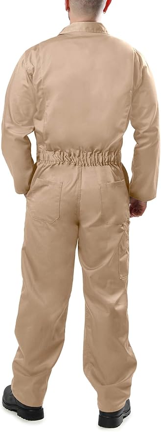 Kolossus Coveralls for Men Long Sleeve Cotton Blend Work Jumpsuit