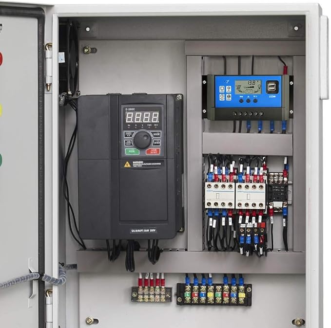 PowMr 60a Charge Controller - Solar Panel Charge Controller 12V 24V, Max 48V 1560W Input Adjustable Parameter LCD Display Current / Capacity and Timer Setting ON/Off with 5V Dual USB