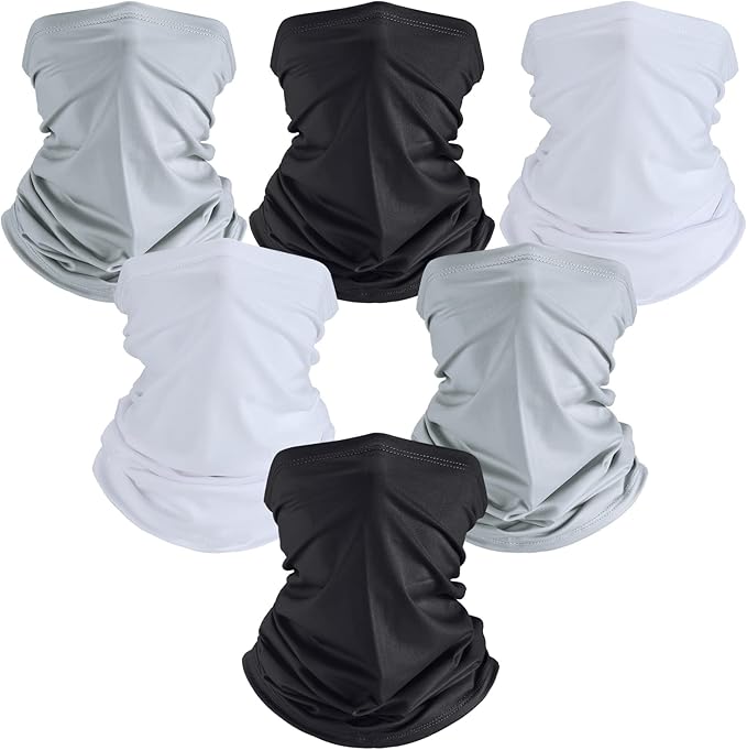 Geyoga Neck Gaiter Bandana Face Mask Summer UV Protection Cooling Breathable Face Mask Neck Scarf Balaclava for Men Women