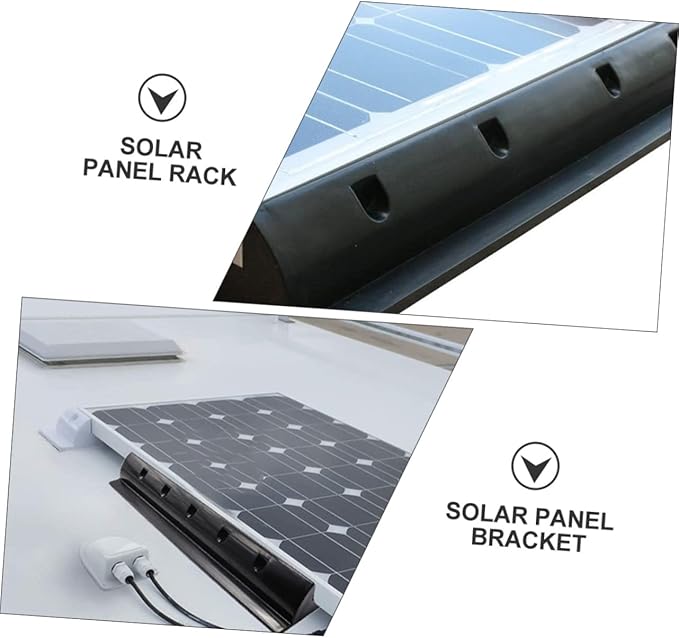 Solar Panel Roofrack Bracket Set 2pcs Abs Brackets Insulation Sturdy and Easy to Install