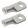 SELTERM 2pcs 8 AWG #10 Stud Tinned Copper Wire Lugs, Battery Lugs, Ring Terminals, Battery Cable Ends, 8 Gauge Ring Terminal Connectors, UL Marine Grade Electrical Battery Terminal Connectors