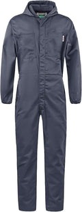 Men's Long Sleeve Zip-Front Coverall Lightweight Work Coveralls Mechanic Overall Jumpsuit with Hood