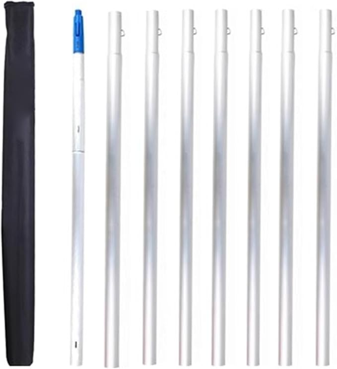 Solar Panel Cleaning Brush Indoor Outdoor Telescopic High Reach Window Cleaning Pole Extendable Cleaner Tool for Roof, Window, Glass, House Siding, Conservatory