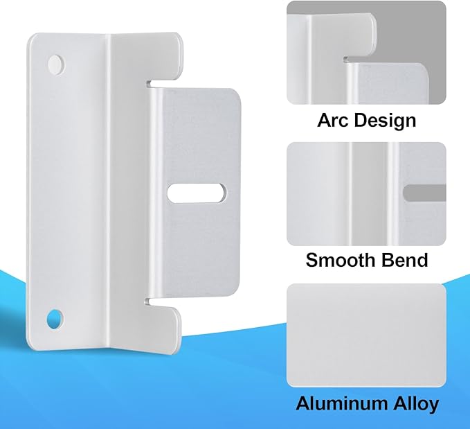 ECO-WORTHY 8 Units Solar Panel Mounting Brackets,Z Bracket Sets Lightweight Aluminum Corrosion-Free for RV, Trailer, Boat, Yachs, Wall and Other Off Gird Roof,2 Set of 4 Units