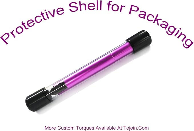 TOJOIN 2 pcs SMA Torque Wrench for RF Connector 8 in·lbs (0.9 N·m) Opening 8mm (5/16") for SMA 3.5mm/2.92mm Adapter Convertor Portable Spanner for Professionals Industry Purple