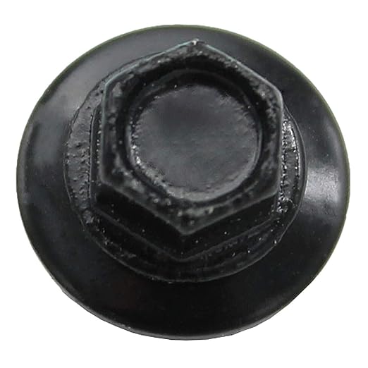 12 x 1-1/2" Black Type 5 Drill Point Roofing Screws - Hex Washer Head - Self-Starting/Tapping - EPDM Washer 1 x 250 Count Bag - 250 Screws