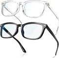 VISOONE Blue Light Blocking Glasses Square with Anti Computer Glare for Gaming Women and Men MONTANA