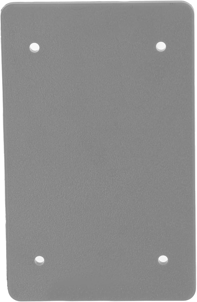 Hubbell Raco PBC100GY Weatherproof Nonmetallic Device Cover, Blank, 1-Gang, Gray
