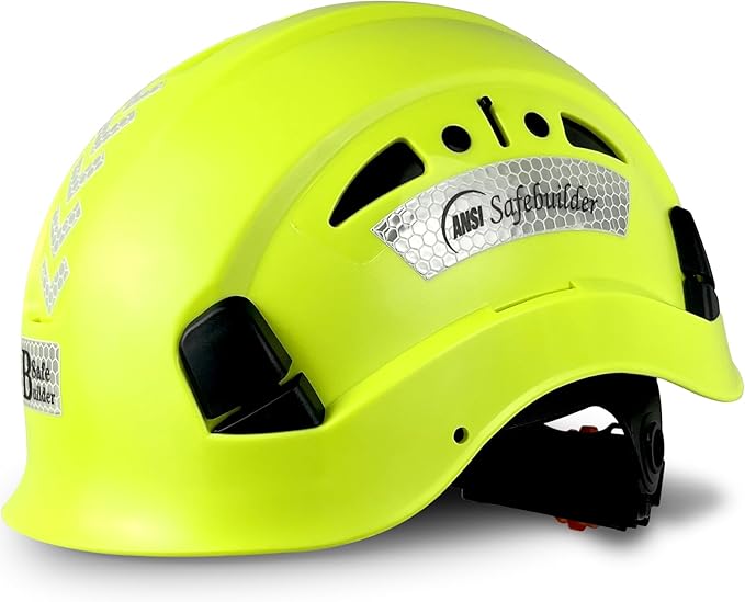 Construction Hard Hats Safety Helmet Reflective ABS Adjustable Ventilation Hardhats Industrial Head Protection ANSI Z89.1