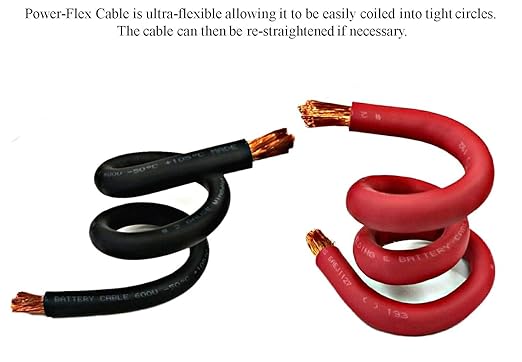 WNI 2 Gauge 40 Feet Black 40 Feet Red 2 AWG Ultra Flexible Welding Battery Copper Cable Wire - Made in The USA - Car, Inverter, RV, Solar