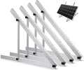 Upgraded 47in 2 Sets Adjustable Solar Panel Tilt Mount Brackets, Foldable Tilt Legs, Support 100 200 300 400 500 Watt Solar Panels 4-8Pcs, Solar Panel Stand for Roof, Off-Grid, RV and Boat