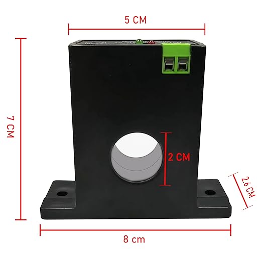Current Sensing Relay AC Current Sensing Switch 0-200A Normally Closed Current Sensor Monitoring Relay (N200)