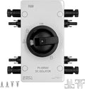 IP66 Solar PV DC Quick Disconnect Switch 64 Amp, 1000V Solar Combiner Box, PV Solar Panel Disconnect Switch with Solar Connector for Solar Power System, Off/On-Grid Solar System, RV and Boats