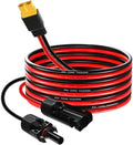 6.5FT Solar to XT60 Charge Extension Cable,12AWG Solar Connector to XT60 Adapter Extension Cable for Solar Panel to Battery RV Portable Power Station Solar Generator(2M)