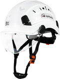 Construction Safety Helmet with Visor ABS Hard Hat Adjustable Ventilation Hardhats Industrial Work Head Protection for Men Certified ANSI/ISEA Z89.1