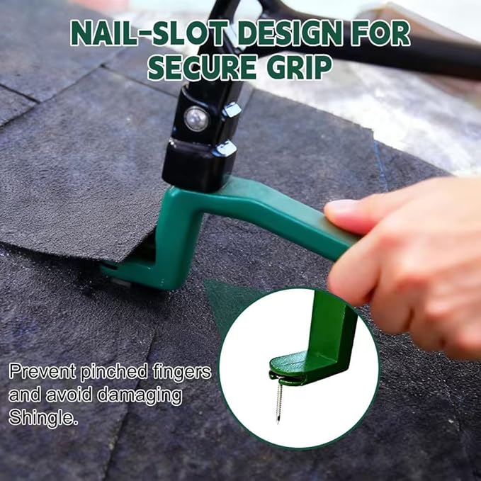 2pcs Shingle Removal Tool, Roof Snake Pry Bar, Nail Remover Heavy Duty, Professional Roofing Equipment for Safe Shingle Replacement, Spring Roof Repair and Installation.