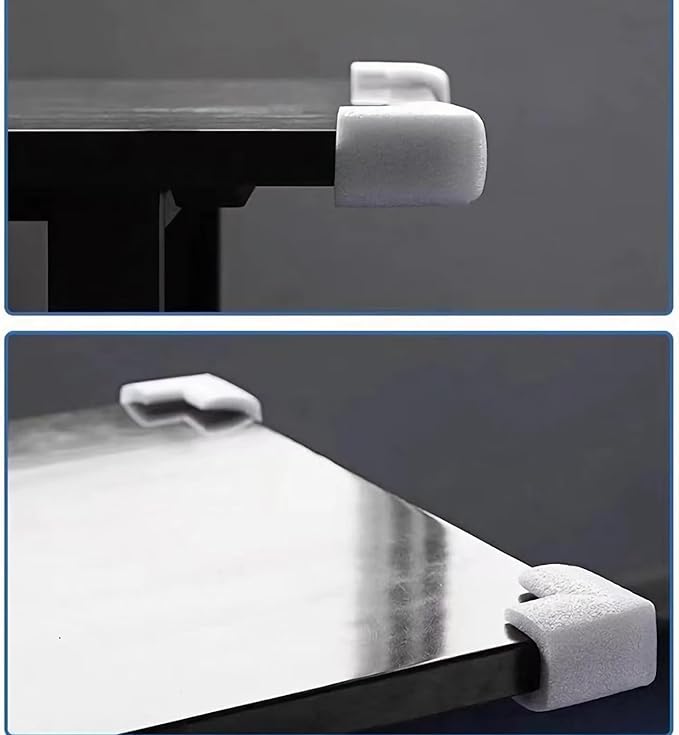 32Pcs Foam Edge Corner Protectors U-groove for Packaging Picture Frames, TV, Mirrors, Glass and Furniture, L-shaped Cushioning Transport Mobile Packaging for thickness of about 0.5inch